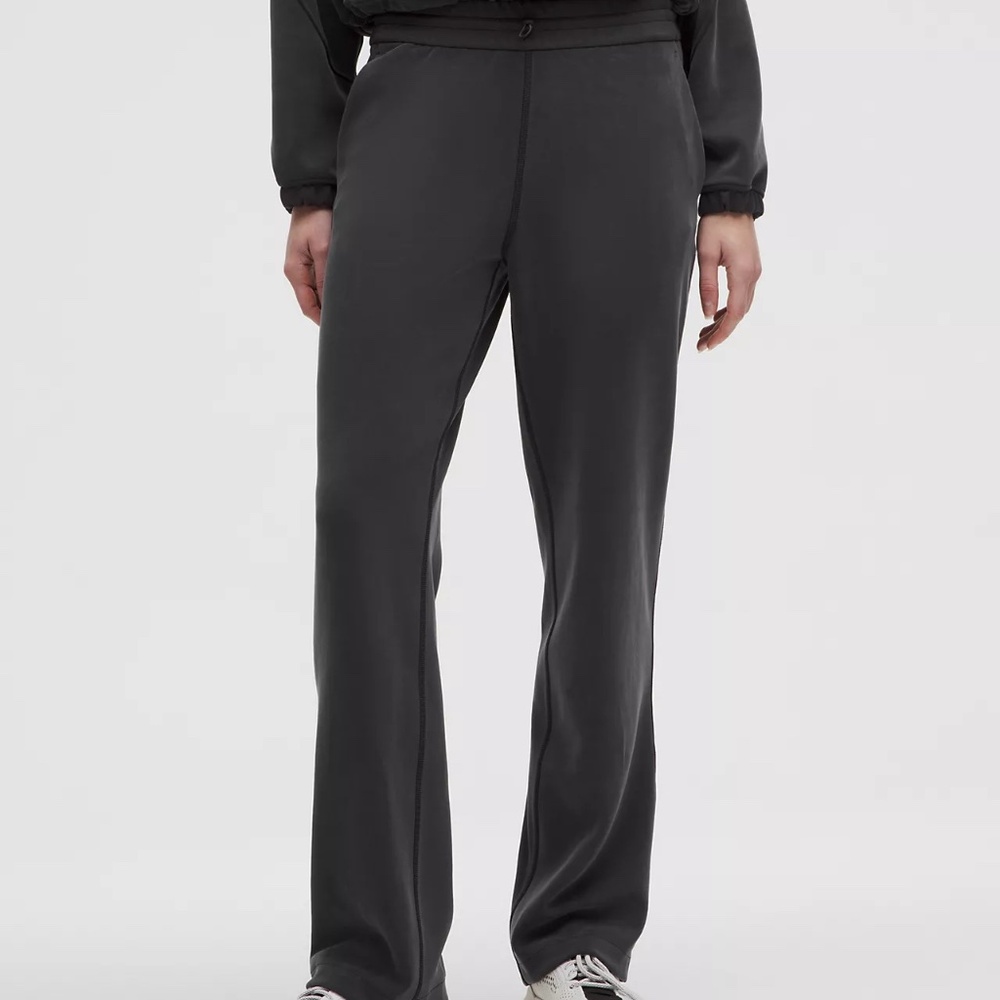 Lululemon Womens Softstreme High Rise Pants Sz 4 Pullstring Black